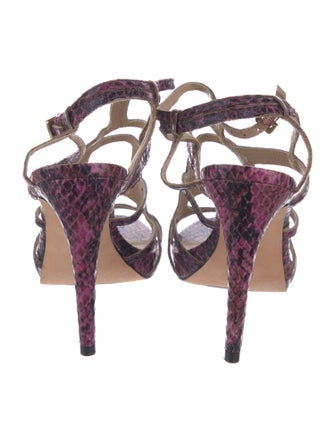 Diane von Furstenberg Leather Cutout Accent Gladiator Sandals