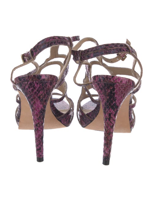 Diane von Furstenberg Leather Cutout Accent Gladiator Sandals