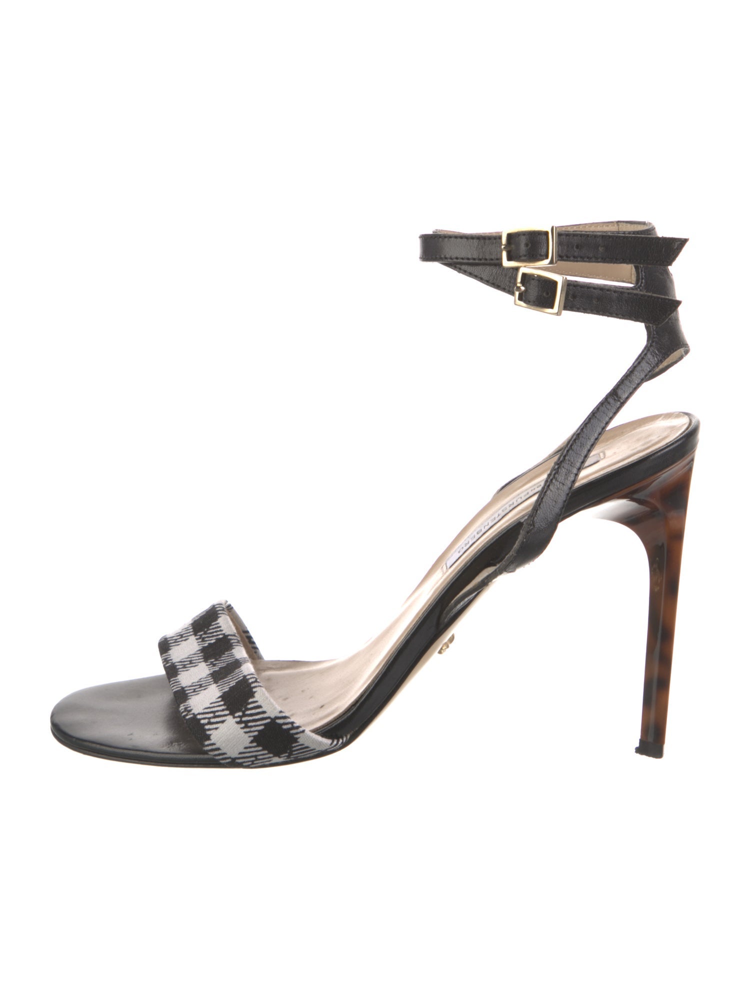 Diane von Furstenberg Leather Printed Sandals