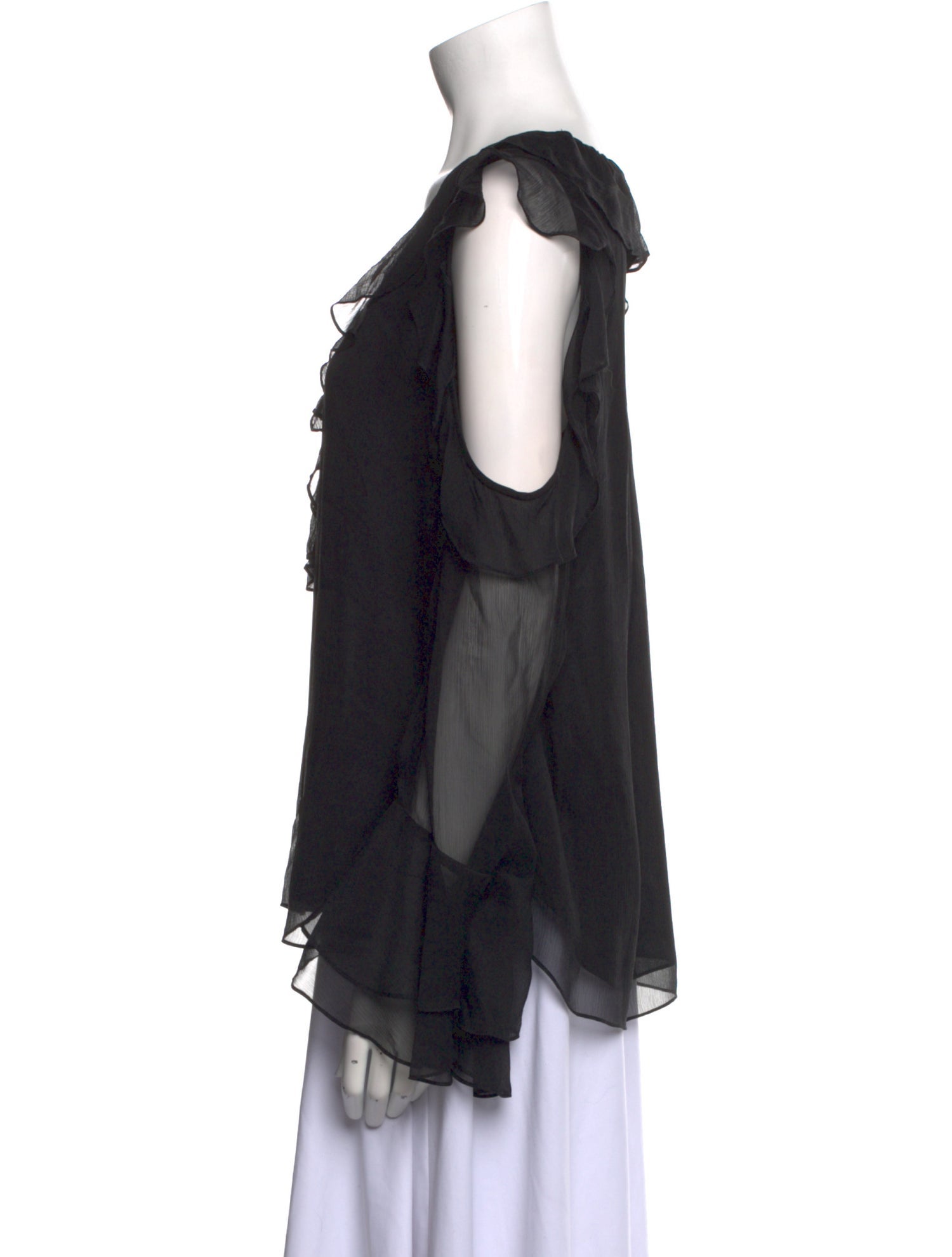 Diane von Furstenberg Silk V-Neck Blouse