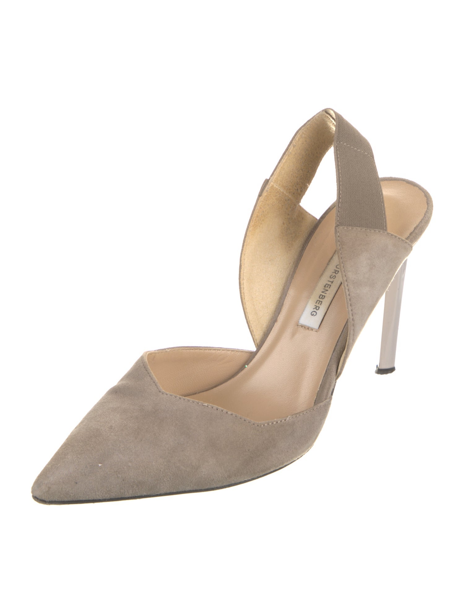 Diane von Furstenberg Suede Slingback Sandals