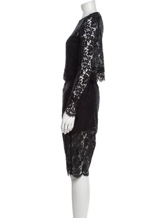 Diane von Furstenberg Lace Pattern Skirt Set