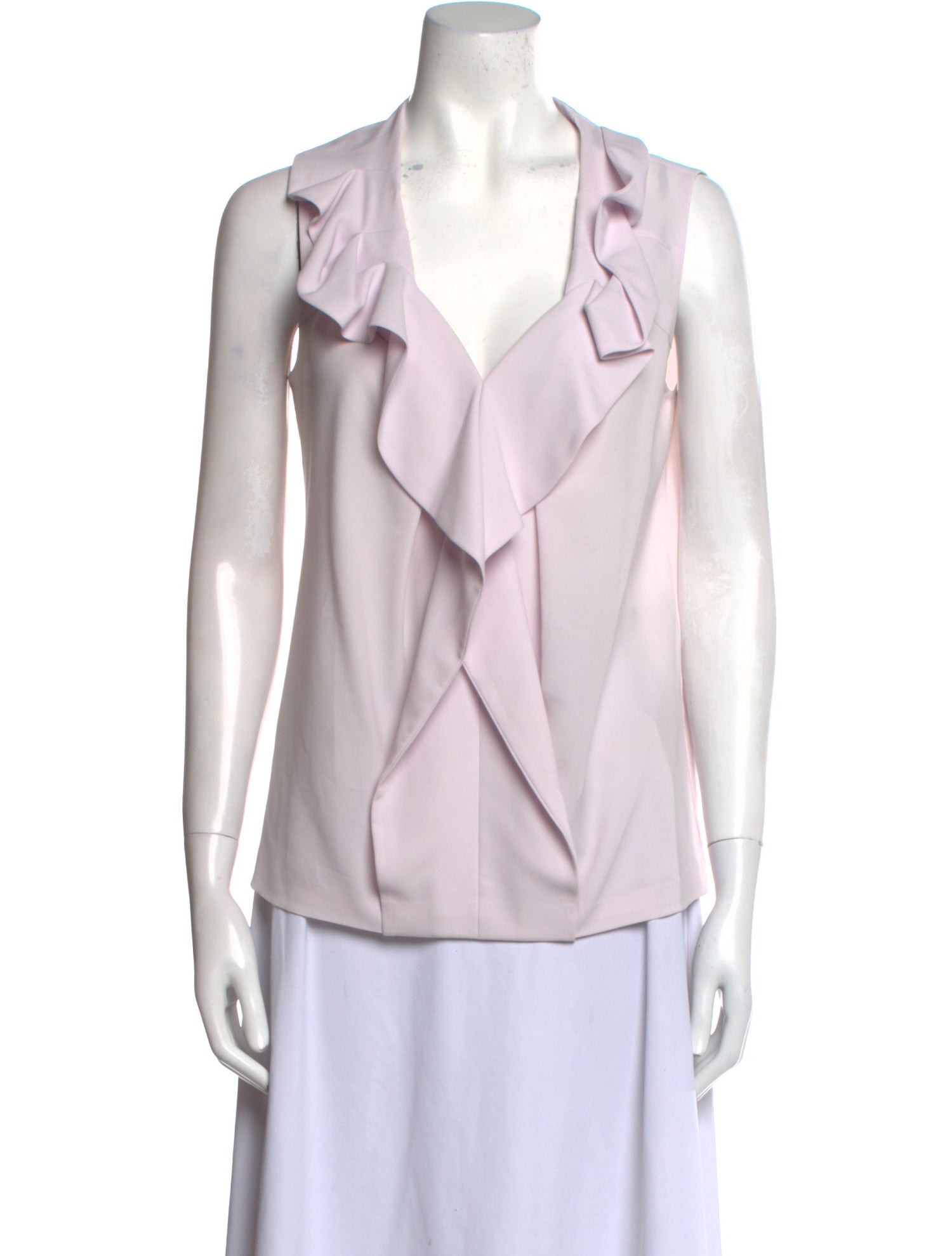 Diane von Furstenberg V-Neck Sleeveless Blouse