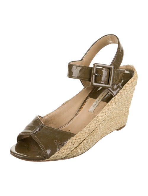 Diane von Furstenberg Patent Leather Espadrilles