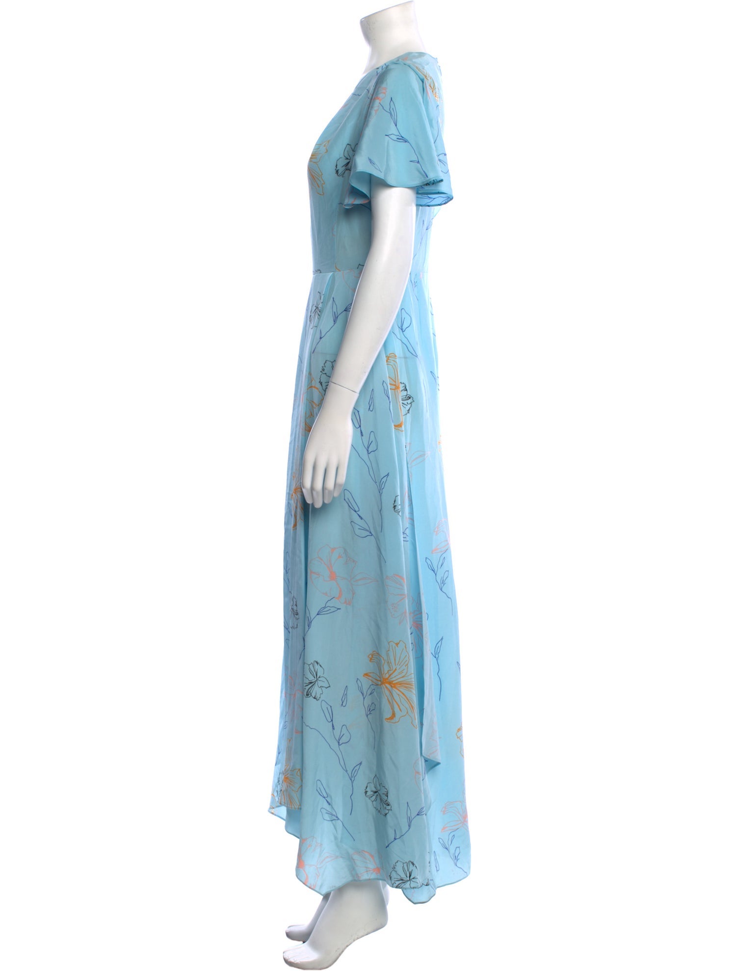 diane von furstenberg blue silk dress Celeste Bloom Princess Dress main image 0