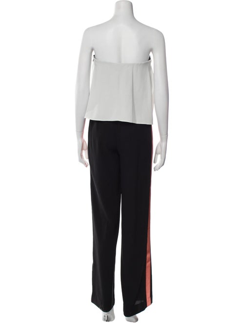 Diane von Furstenberg Colorblock Pattern Strapless Jumpsuit