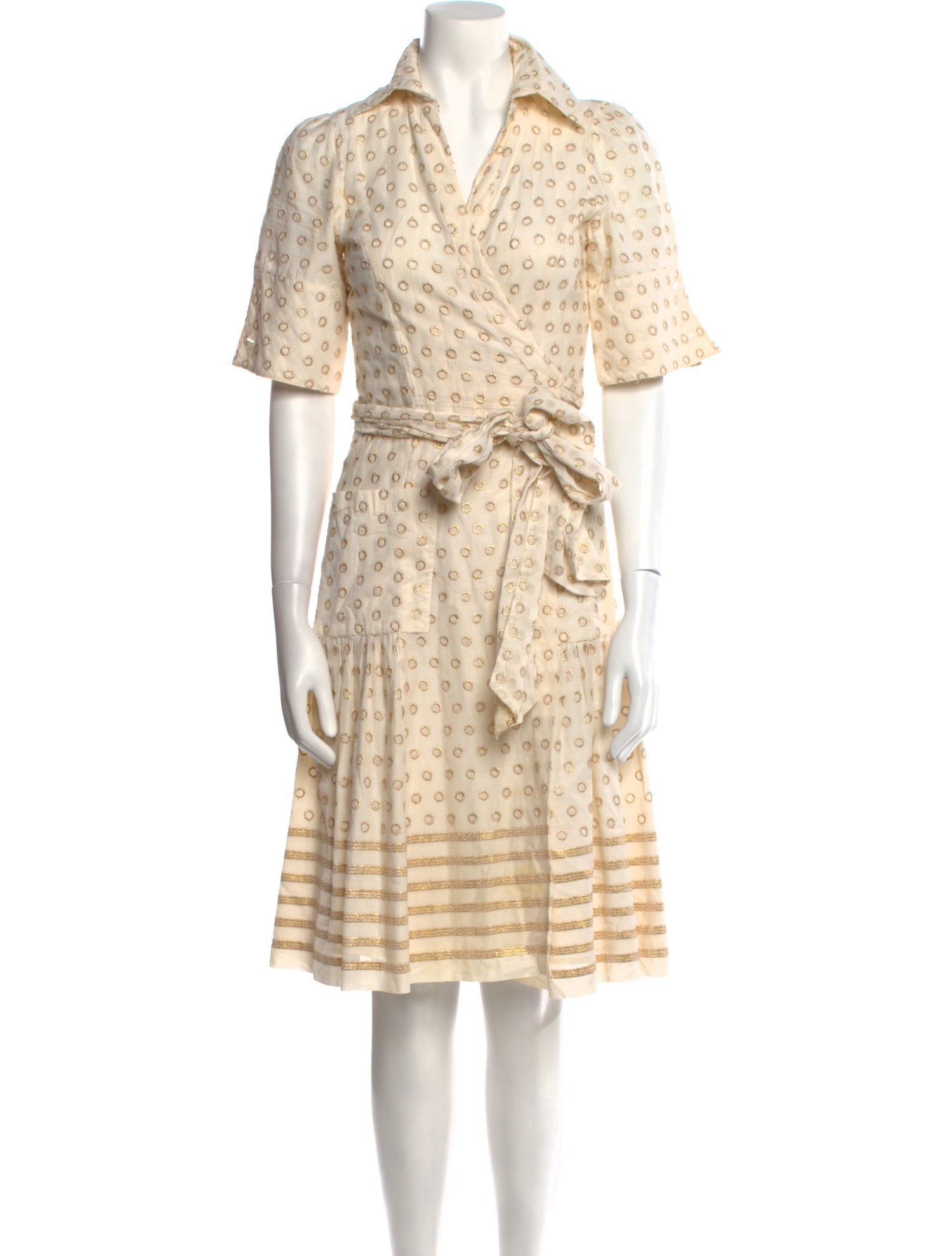 Diane von Furstenberg Printed Midi Length Dress