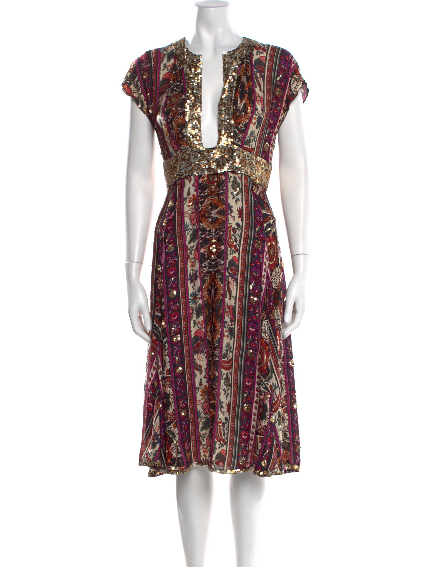 Diane von Furstenberg Silk Midi Length Dress