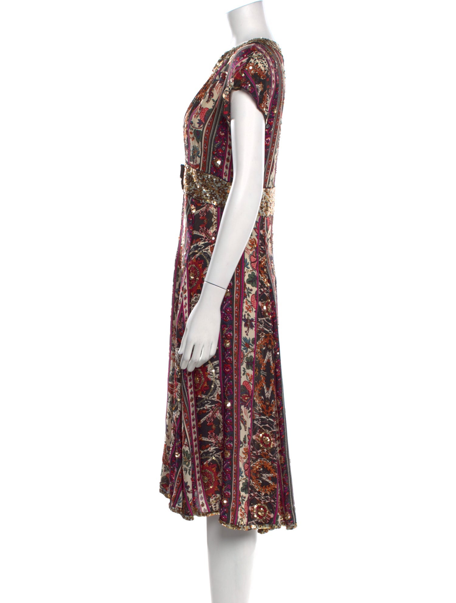 Diane von Furstenberg Silk Midi Length Dress