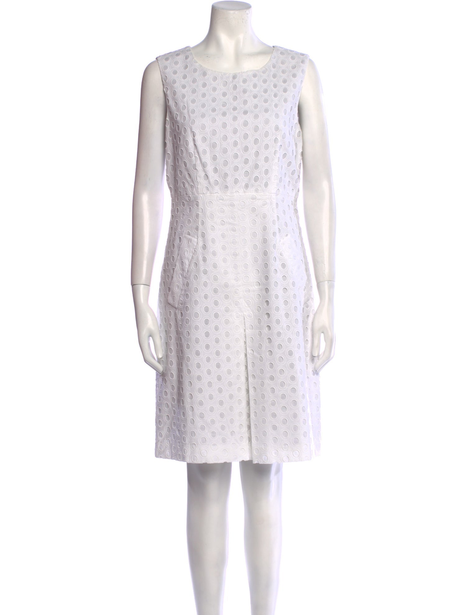 Diane von Furstenberg Polka Dot Print Knee-Length Dress