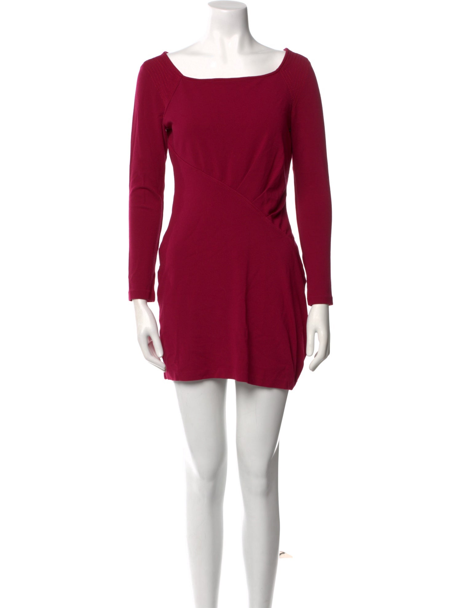 Diane von Furstenberg Bateau Neckline Mini Dress