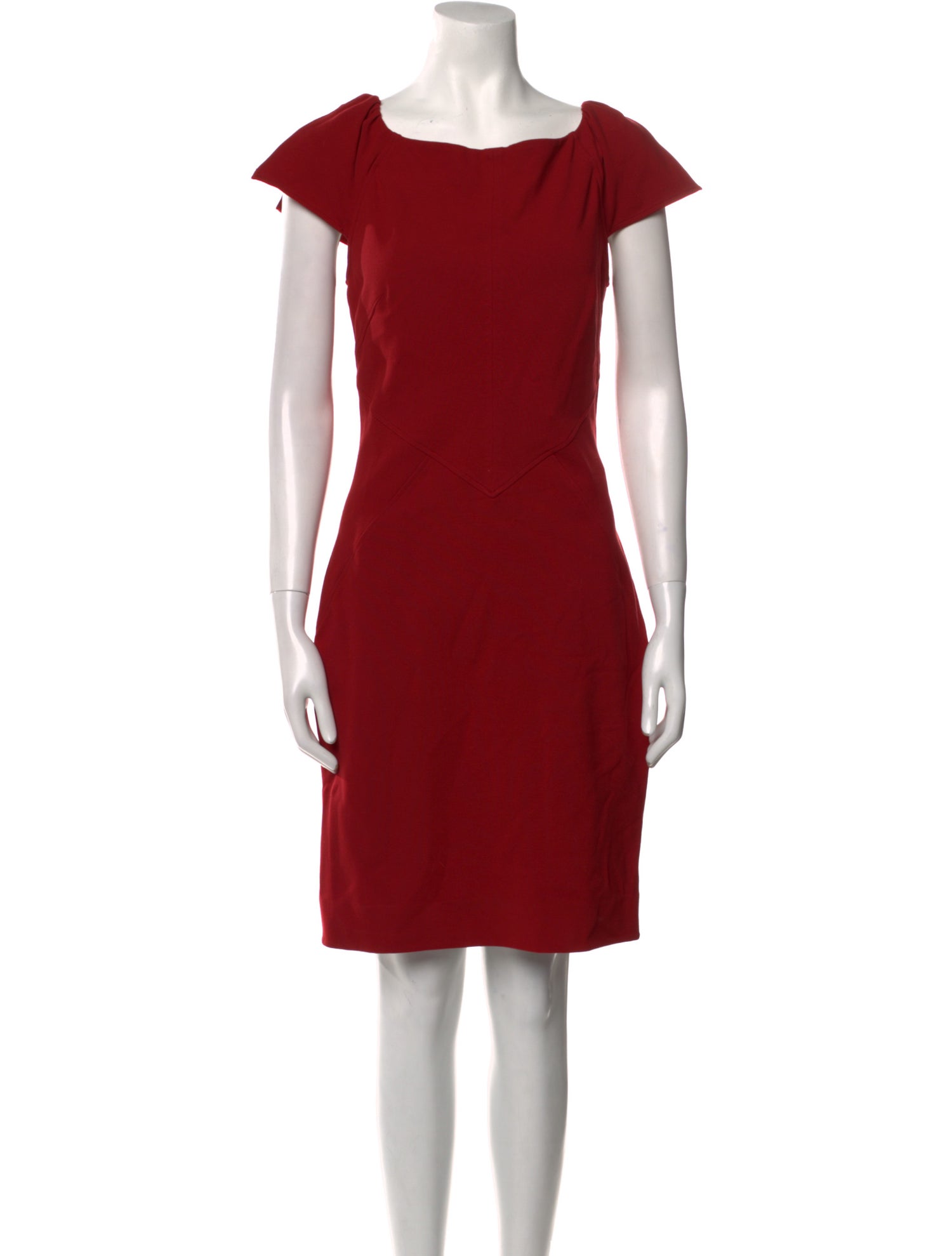 Diane von Furstenberg Bateau Neckline Knee-Length Dress