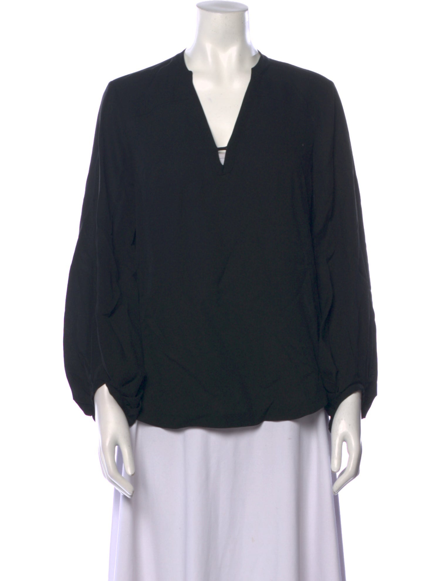 Diane von Furstenberg Silk V-Neck Blouse