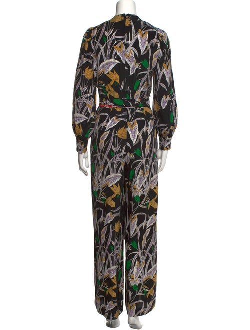Diane von Furstenberg Silk Printed Jumpsuit