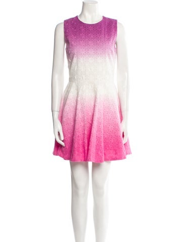 Diane von Furstenberg Dresses Colorblock Pattern Mini Dress XS