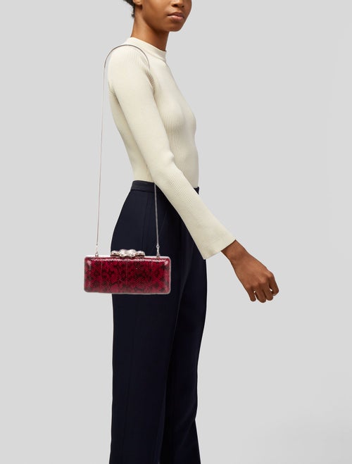 Diane von Furstenberg Snakeskin Minaudière