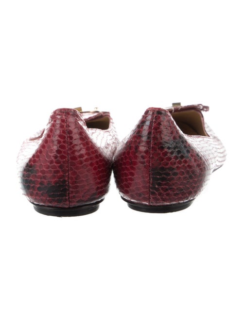 Diane von Furstenberg Snakeskin Animal Print Ballet Flats