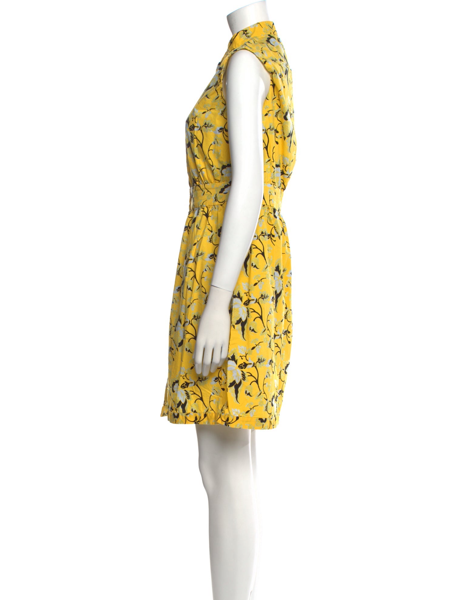 Diane von Furstenberg Floral Print Mini Dress