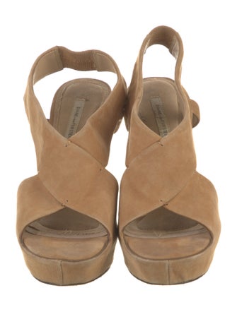 Diane von Furstenberg Suede Slingback Sandals