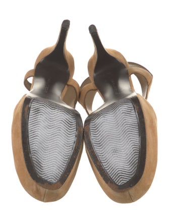 Diane von Furstenberg Suede Slingback Sandals