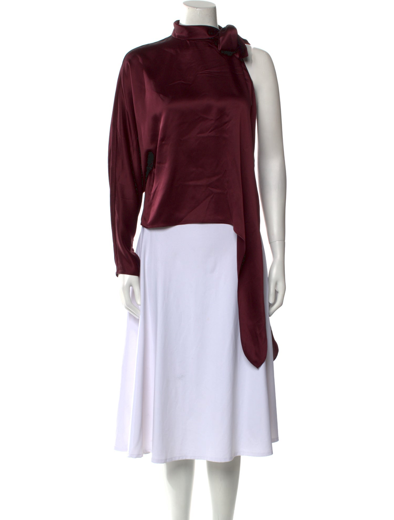 Diane von Furstenberg Silk Mock Neck Sweatshirt