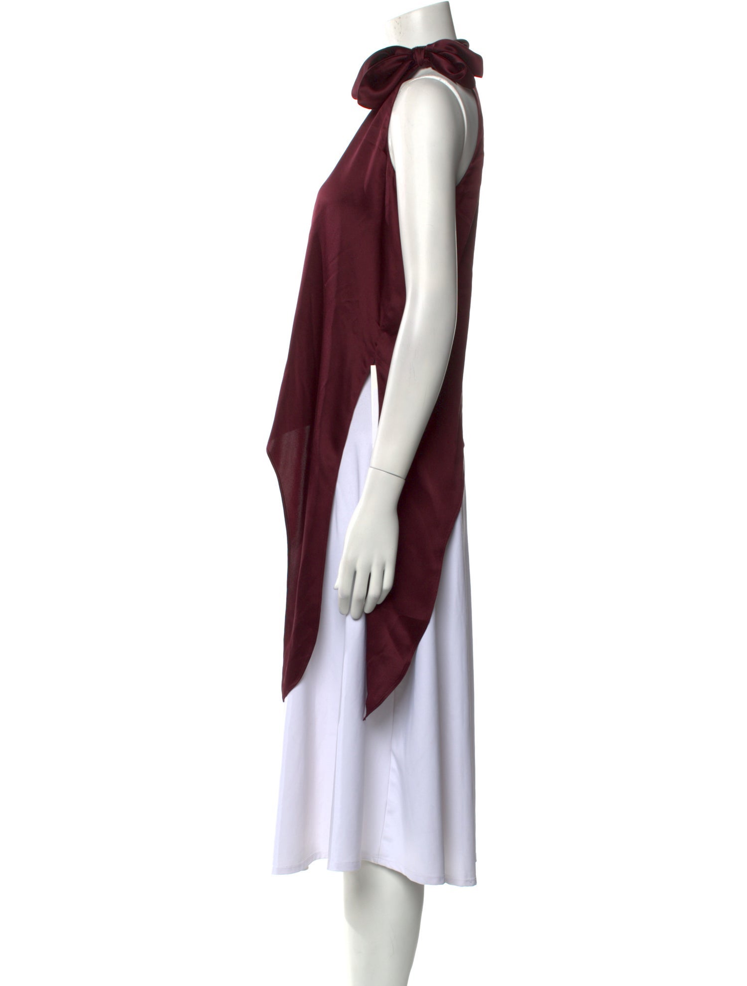 Diane von Furstenberg Silk Mock Neck Sweatshirt