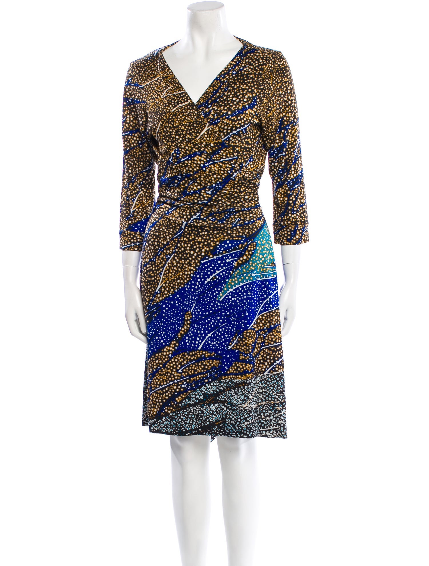 Diane von Furstenberg Silk Patterned Robe