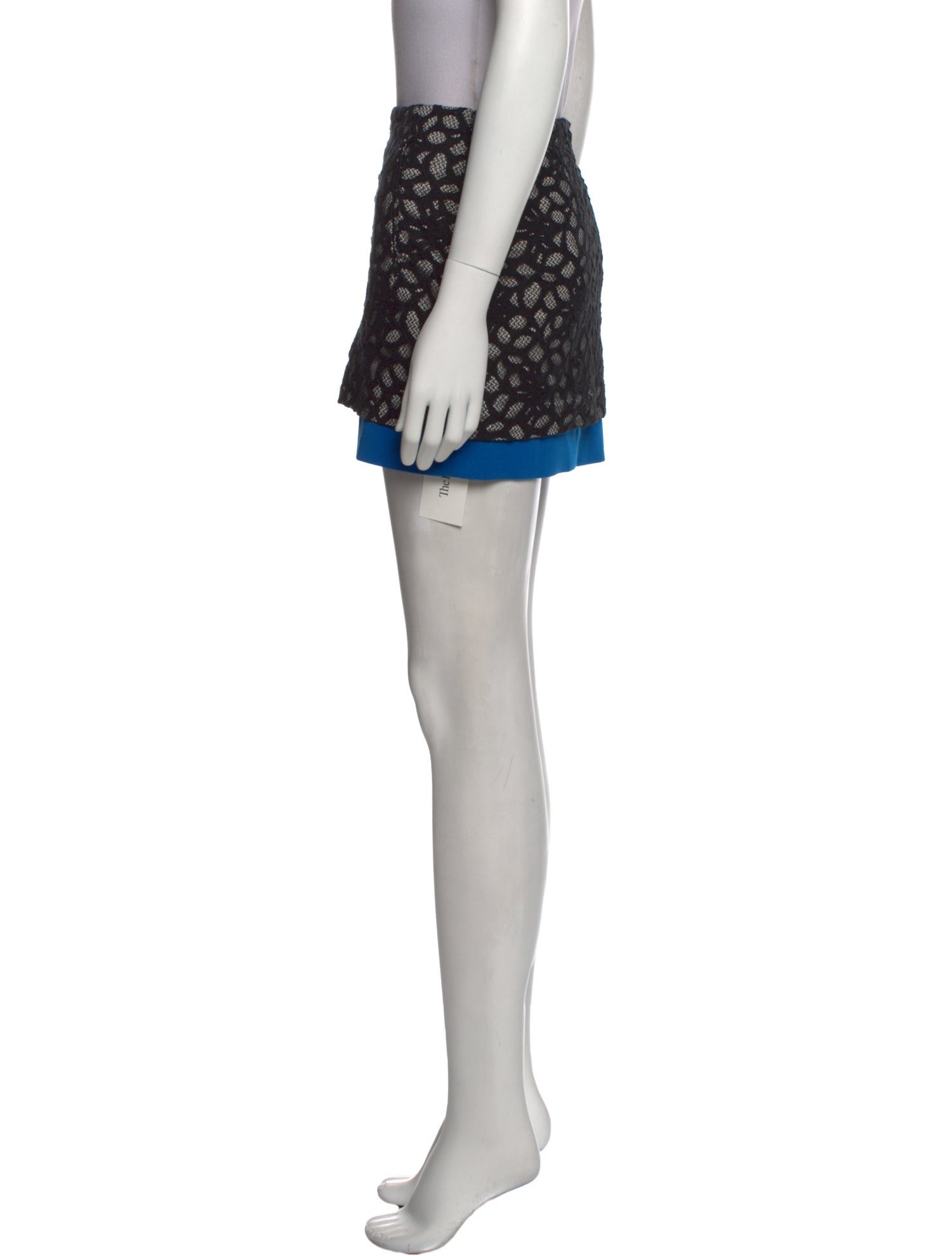 Diane von Furstenberg Lace Pattern Mini Skirt