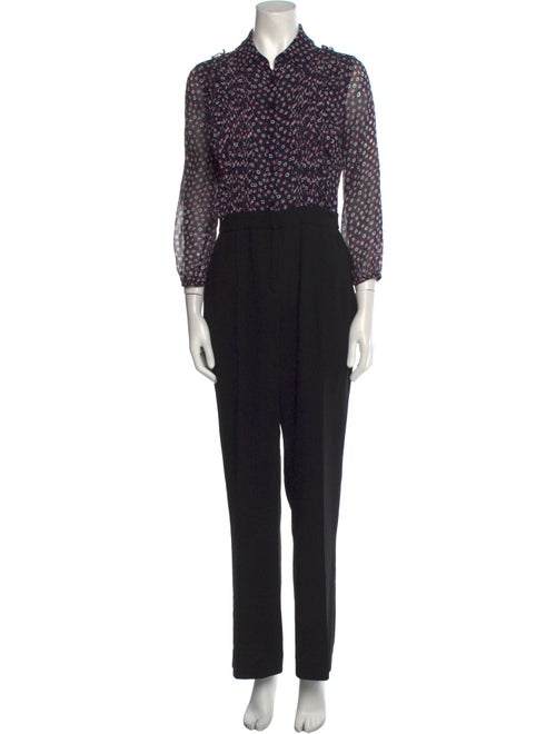 Diane von Furstenberg Silk Printed Jumpsuit