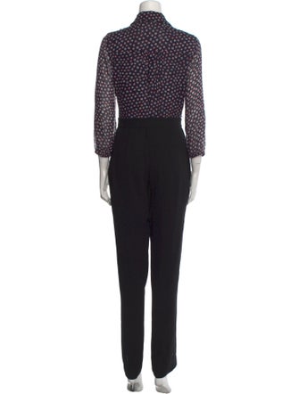 Diane von Furstenberg Silk Printed Jumpsuit