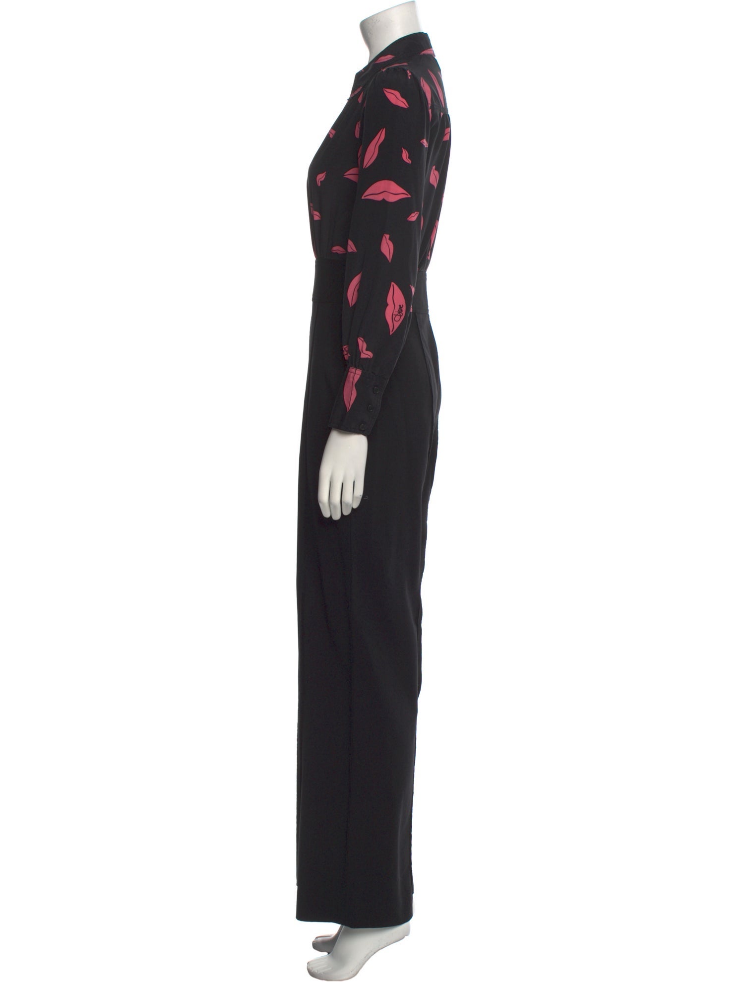 Diane von Furstenberg Silk Printed Jumpsuit