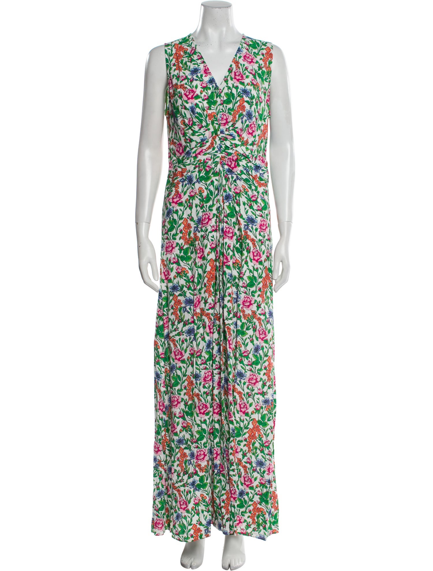 Diane von Furstenberg Floral Print Long Dress