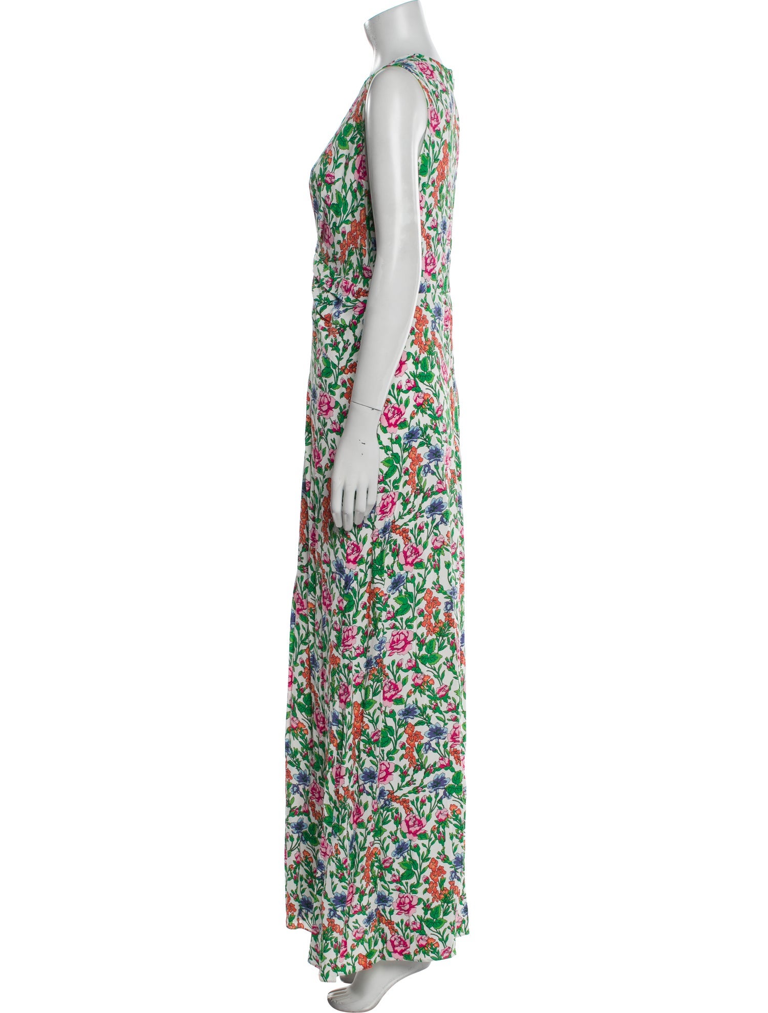 Diane von Furstenberg Floral Print Long Dress