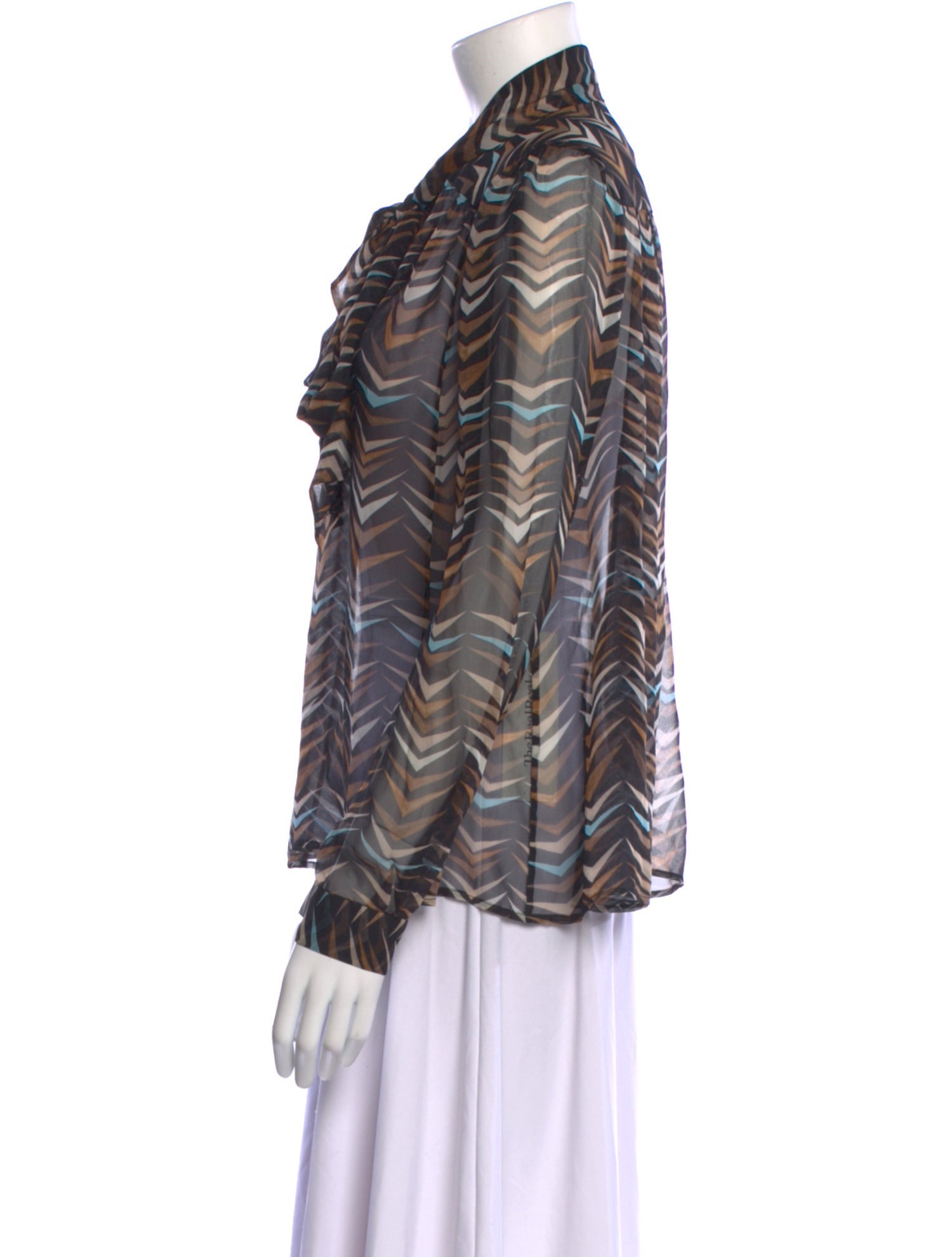 Diane von Furstenberg Silk Printed Blouse