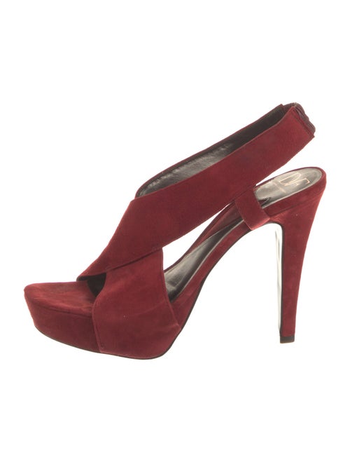 Diane von Furstenberg Suede Slingback Sandals