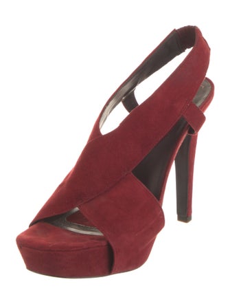 Diane von Furstenberg Suede Slingback Sandals