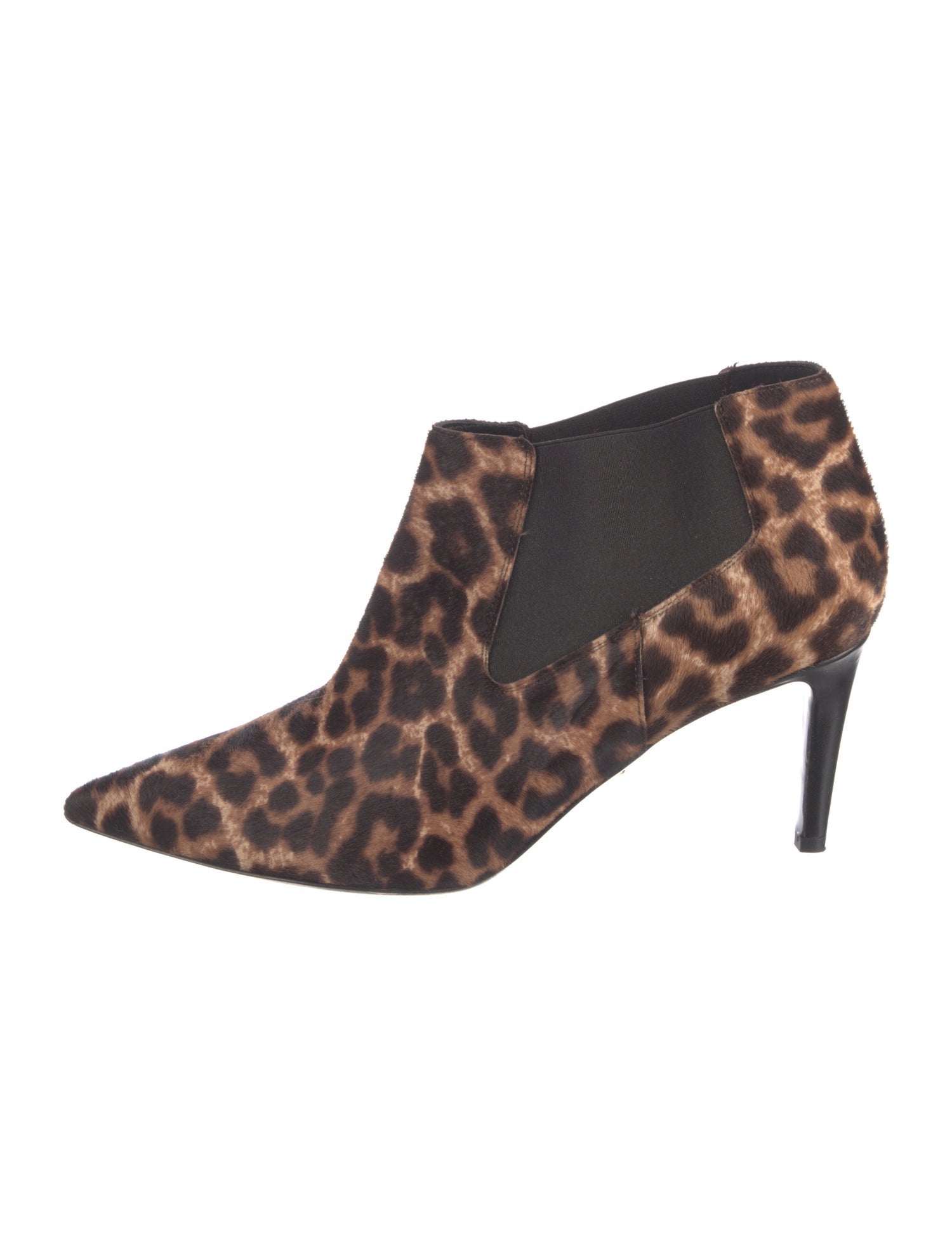 Diane von Furstenberg Ponyhair Animal Print Lace-Up Boots