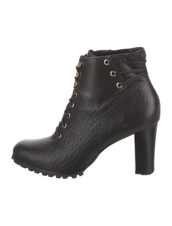 Diane von Furstenberg Leather Lace-Up Boots