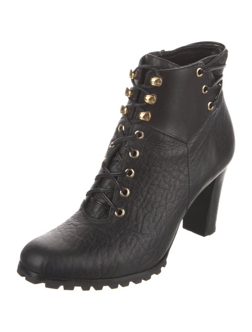 Diane von Furstenberg Leather Lace-Up Boots