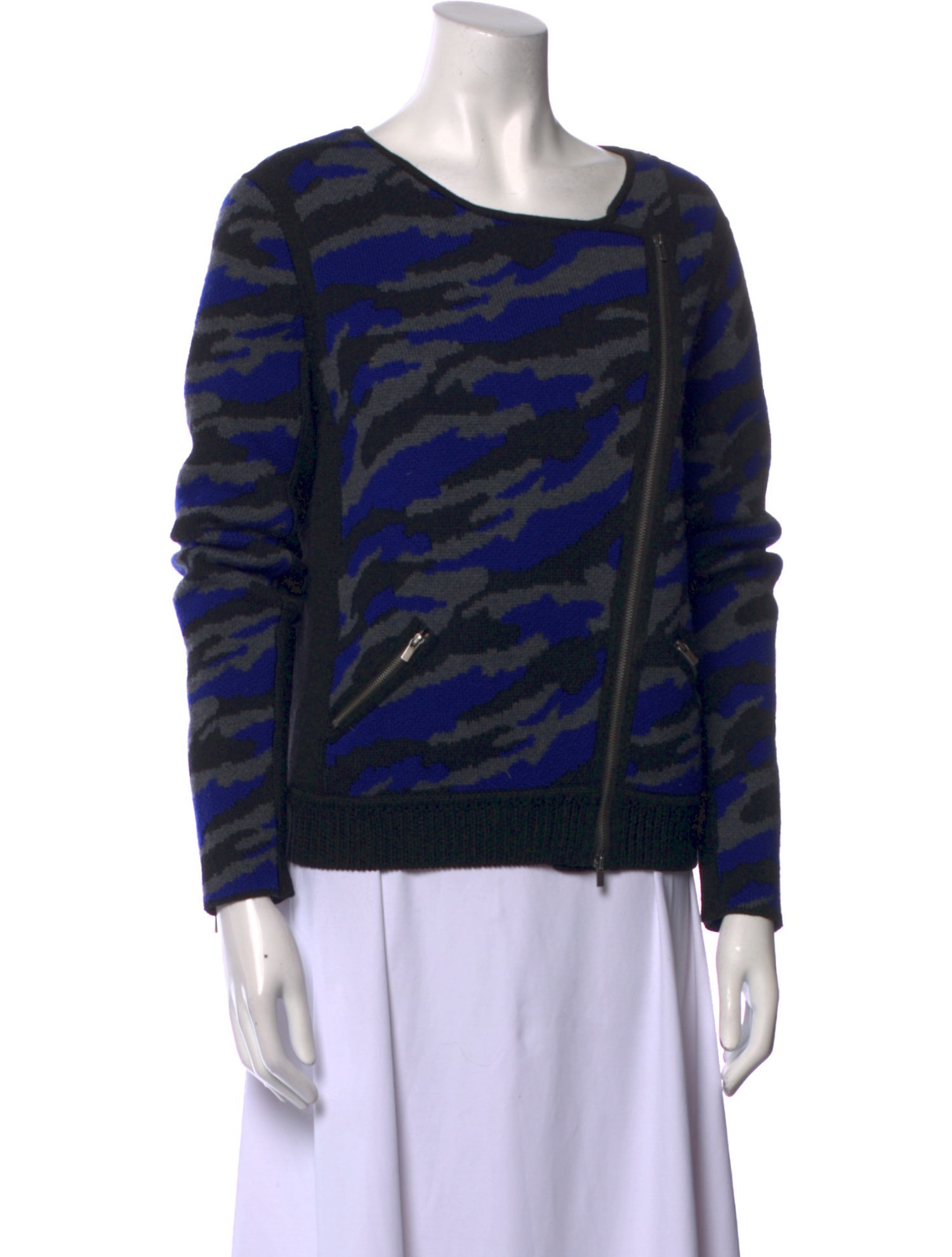 Diane von Furstenberg Wool Printed Sweater