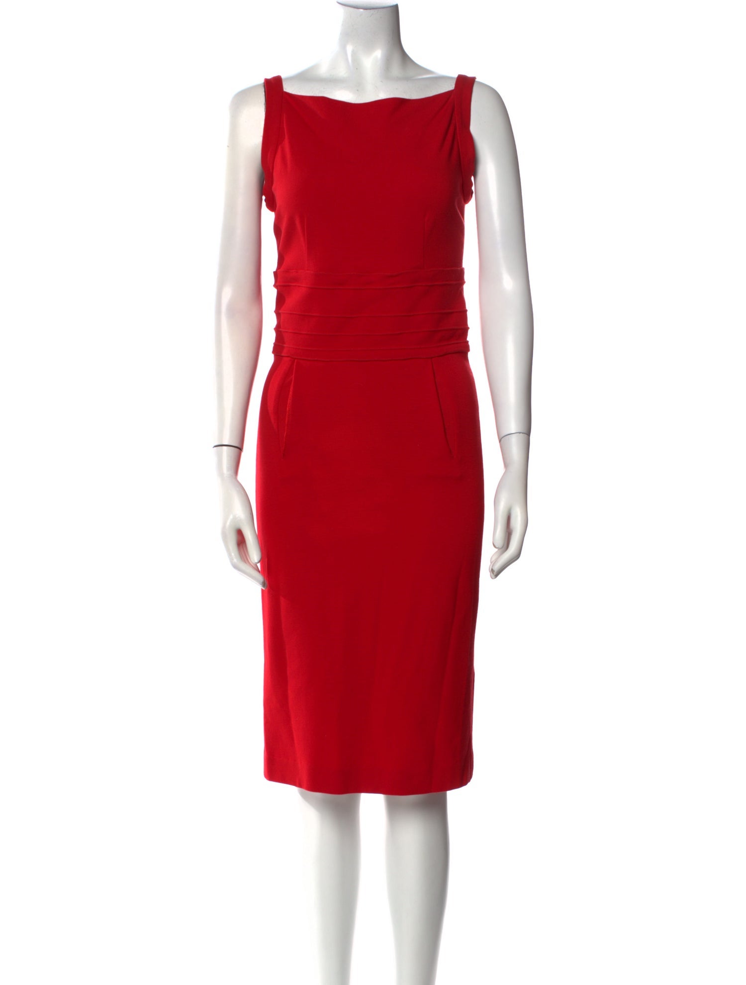 Diane von Furstenberg Bateau Neckline Midi Length Dress