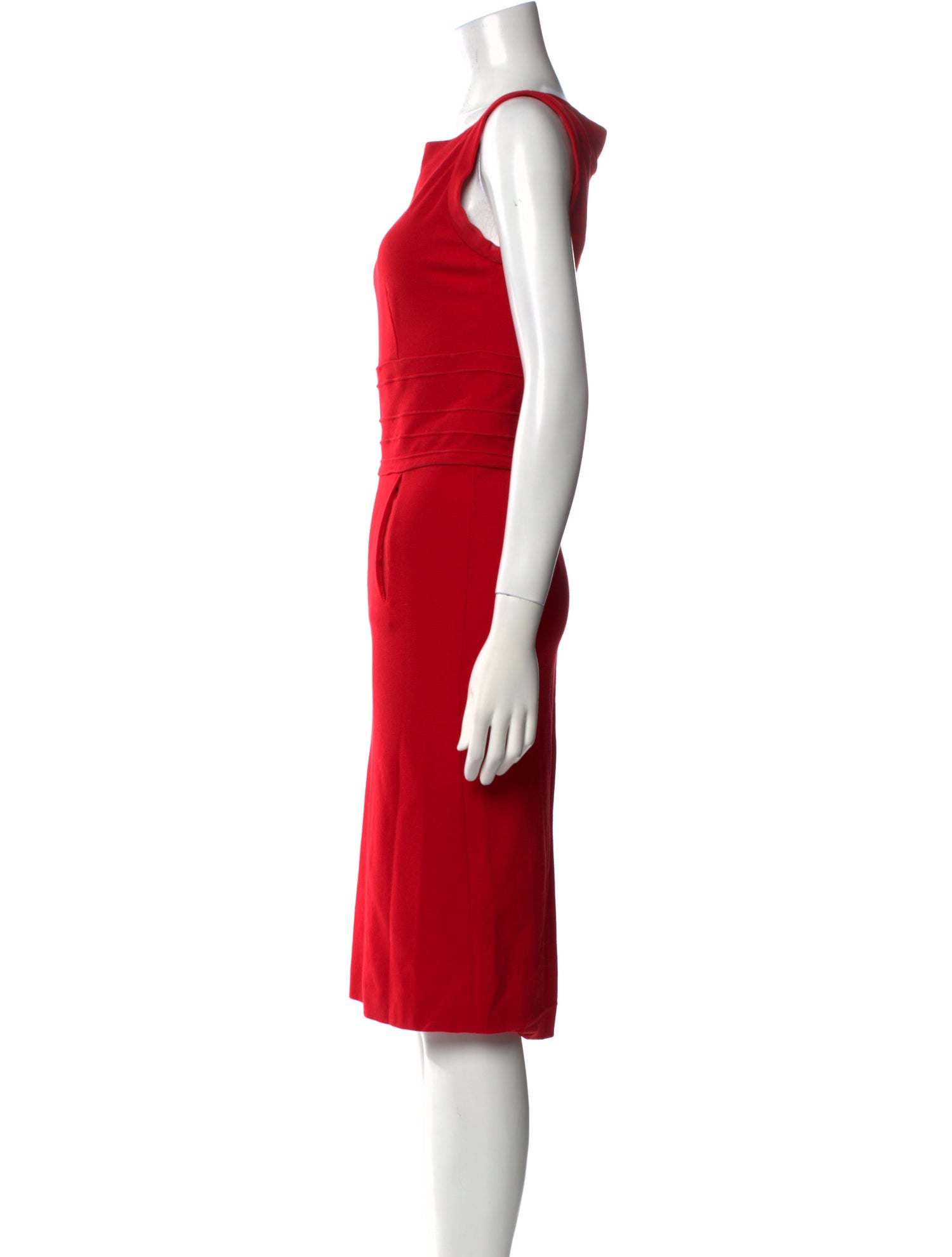 Diane von Furstenberg Bateau Neckline Midi Length Dress