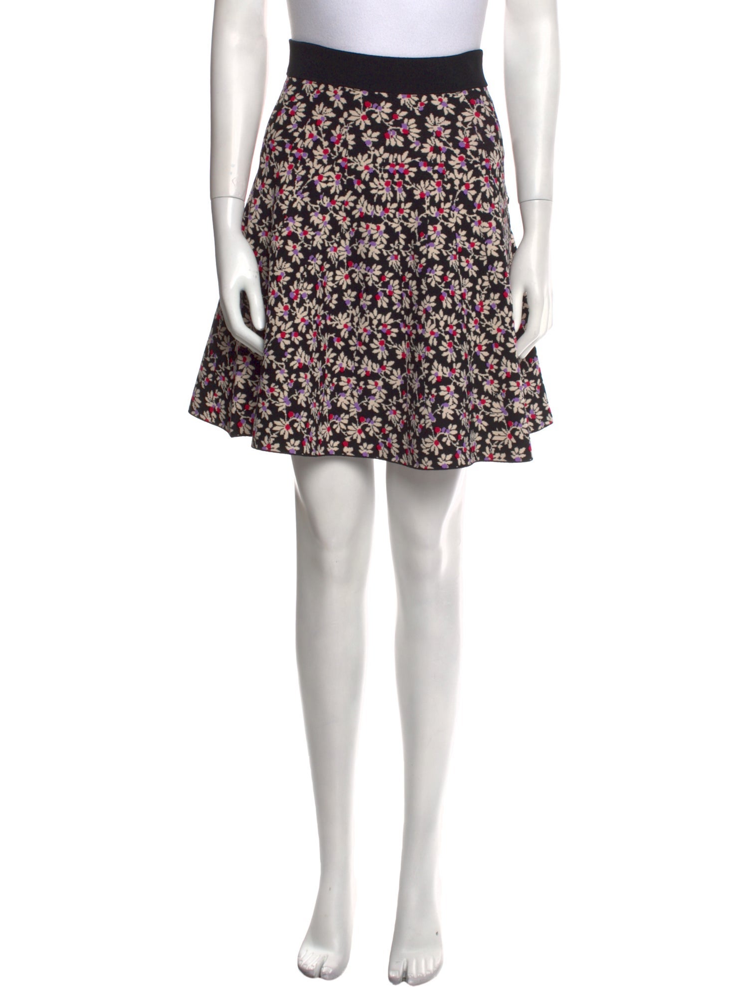Diane von Furstenberg Floral Print Mini Skirt