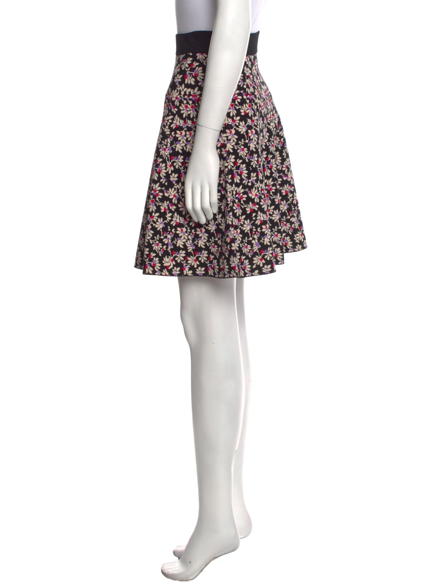 Diane von Furstenberg Floral Print Mini Skirt