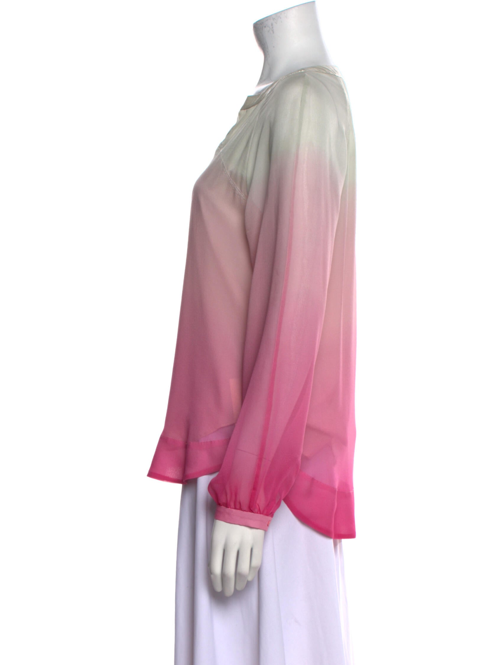 Diane von Furstenberg Silk V-Neck Blouse