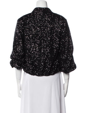 Diane von Furstenberg Polka Dot Print Evening Jacket