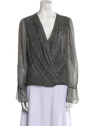 Diane von Furstenberg Silk Printed Blouse