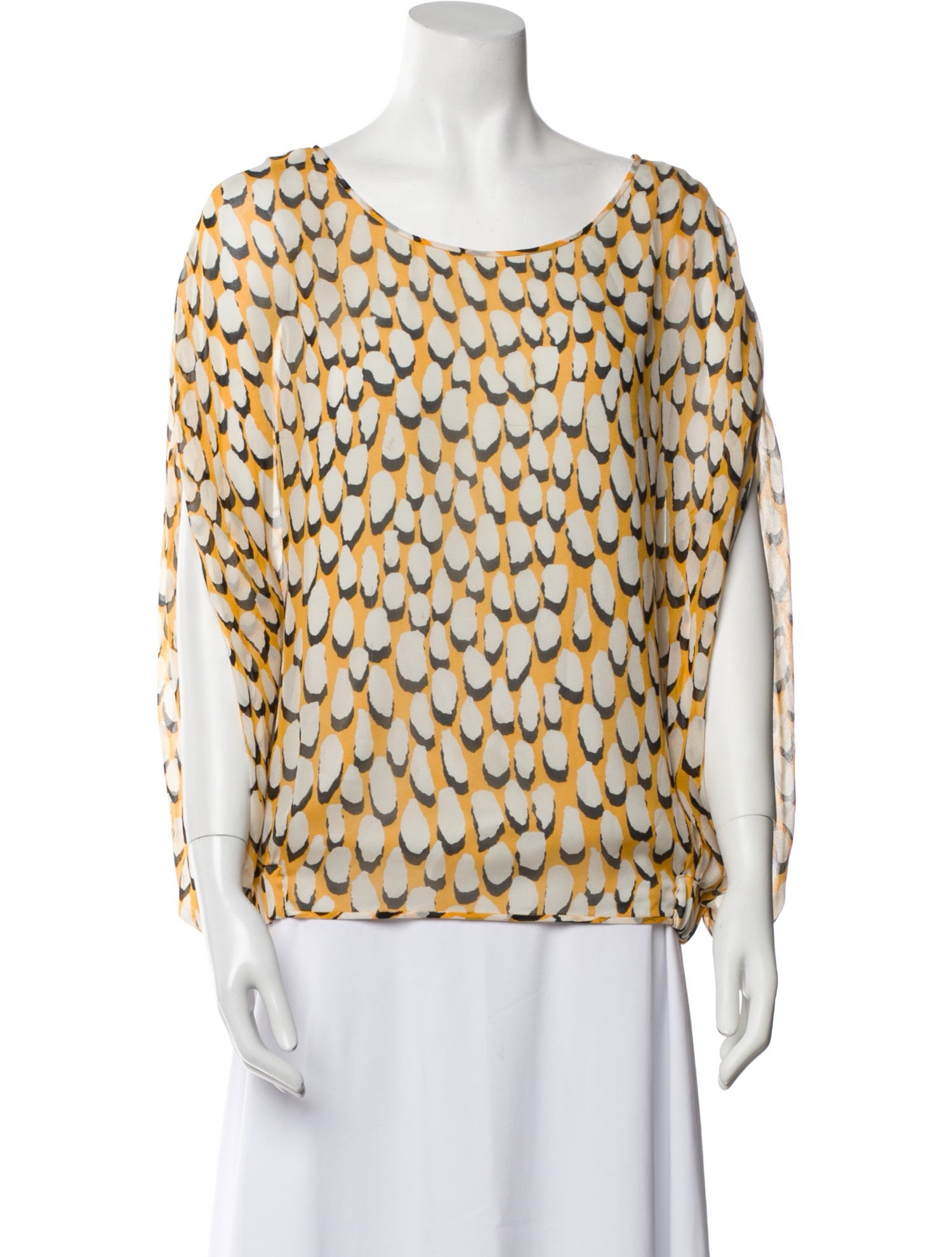 Diane von Furstenberg Silk Printed Blouse