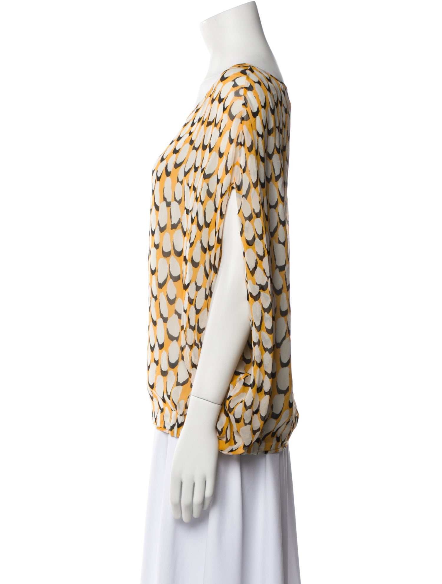 Diane von Furstenberg Silk Printed Blouse