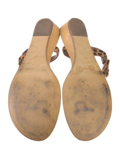 Diane von Furstenberg Leather T-Strap Sandals